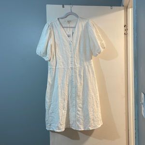 White dress never worn. Bought for a bridal shower before changing my mind.